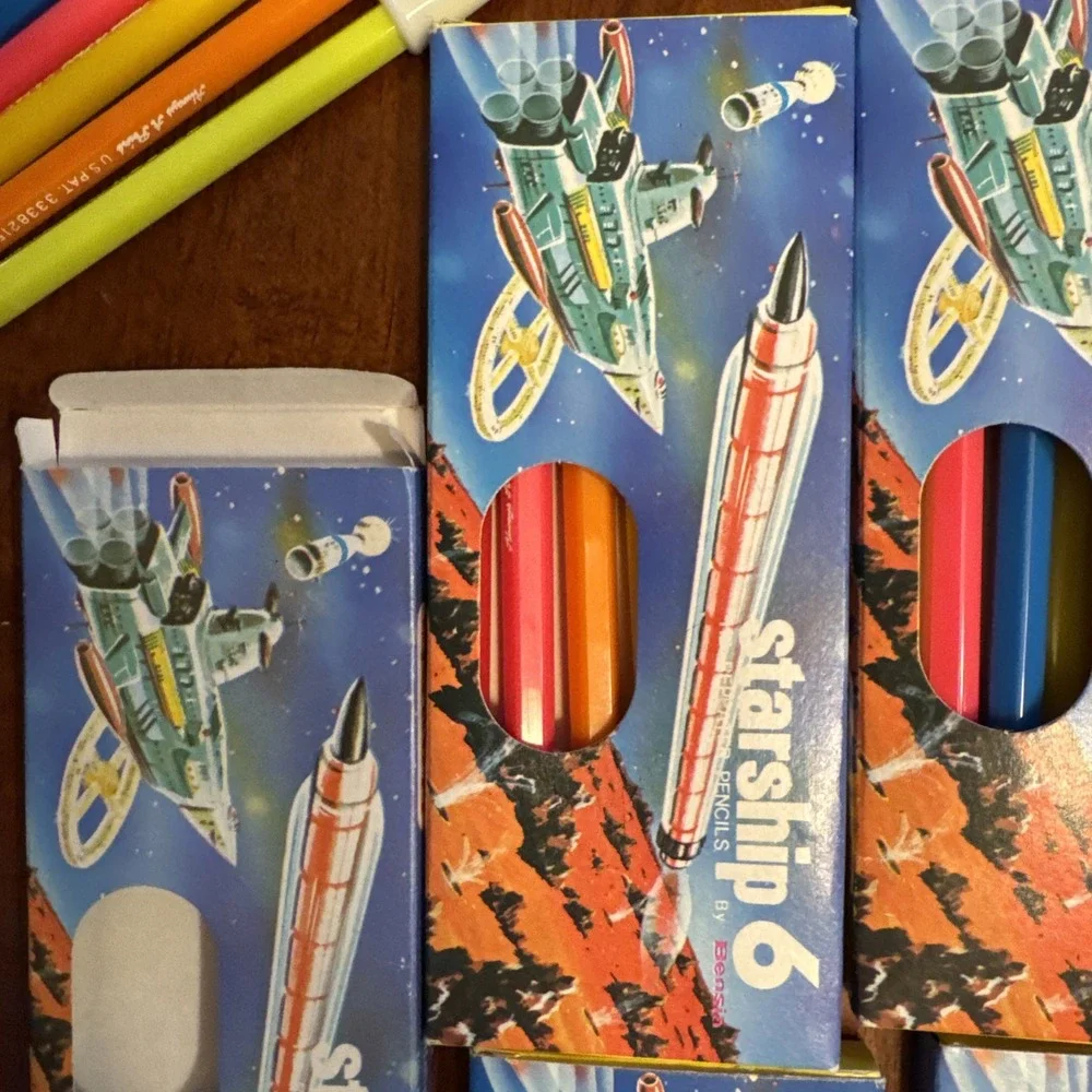 1980's Vintage Bensia Pencil Lot of 5 packs with 4 extra